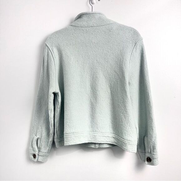 Joie Wool Blend Cropped Shacket Sz Large - Picture 5 of 13